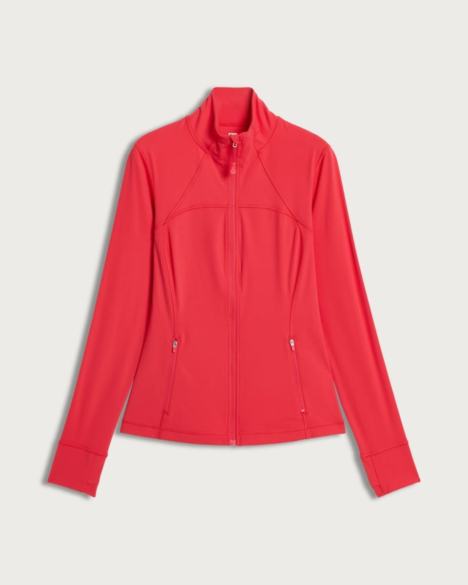 F&F Active ULTRAMOVE Zip Front Jacket in Red
