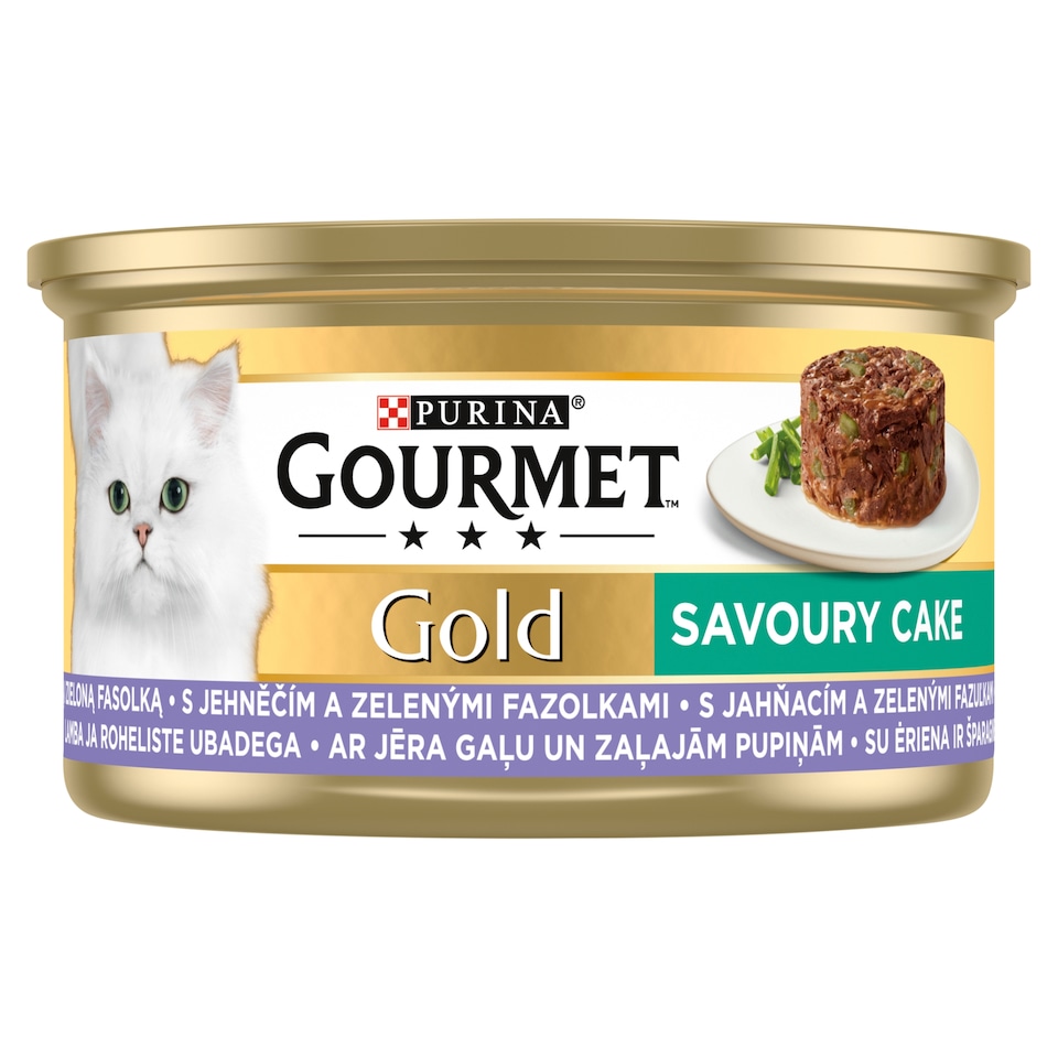 image 1 of GOURMET GOLD Savuory Cake Canned Food for Cats Lamb 85g