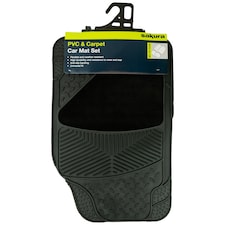 Sakura PVC And Carpet Car Mat set