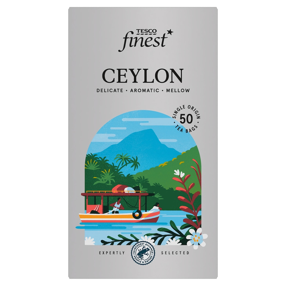 Tesco Finest Ceylon 50 Tea Bags 125G