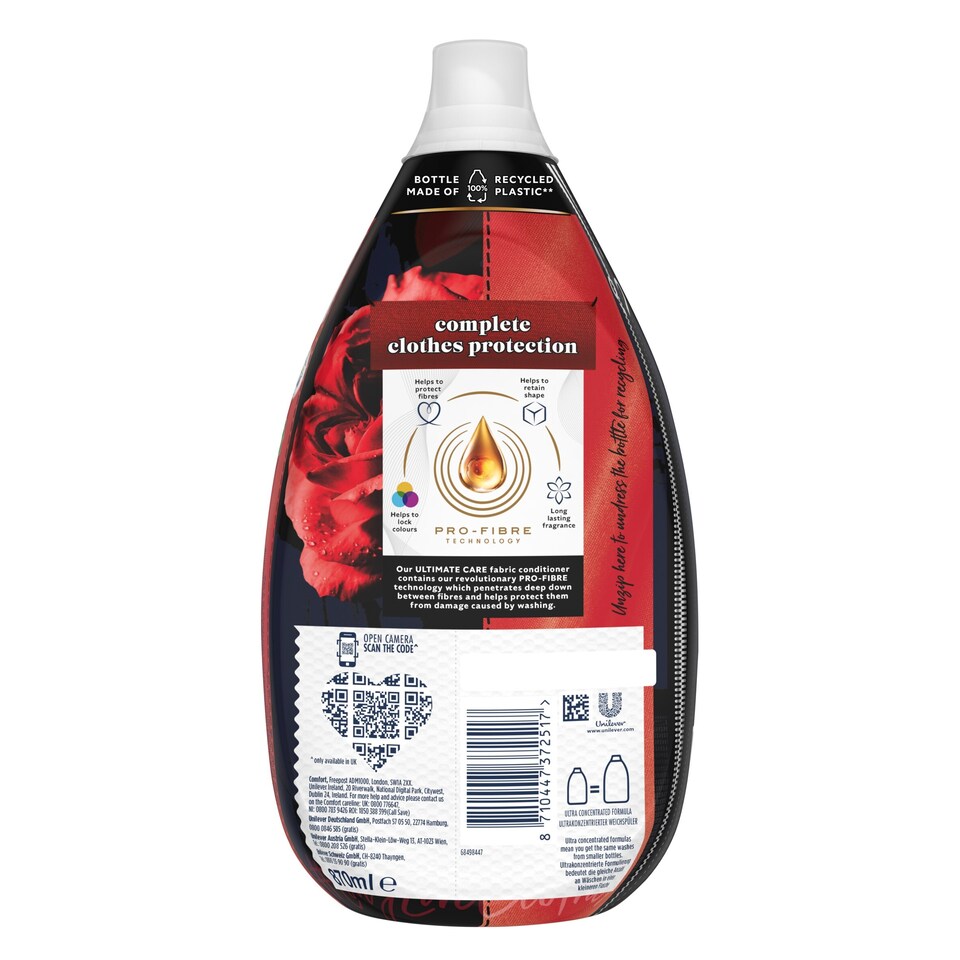 image 1 of Comfort Perfume Luscious Bouquet Fabric Conditioner 58W 870Ml
