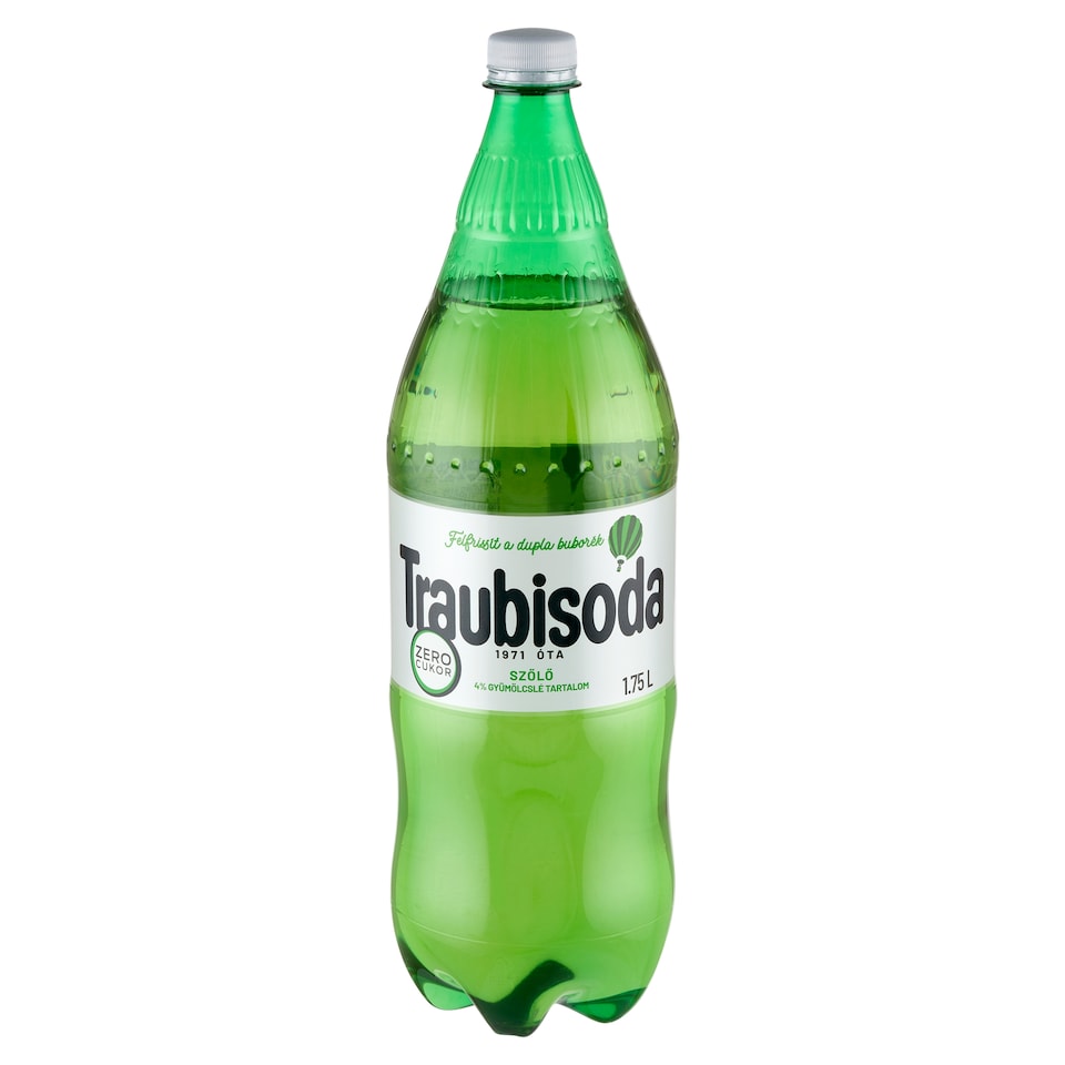 Traubisoda Grape Carbonated, Energy-Free Soft Drink with Sweeteners 1,75 l
