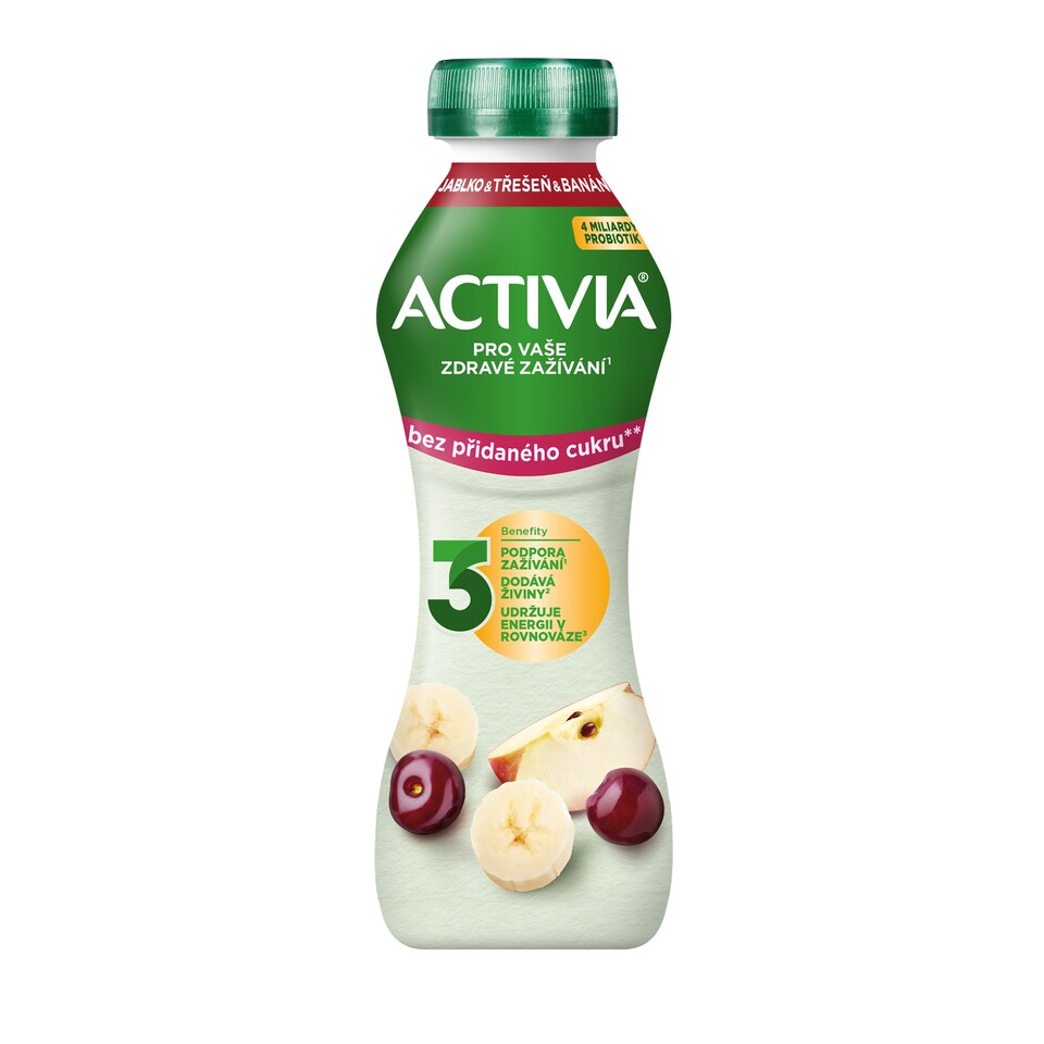 ACTIVIA Drink without added sugar apple/cherry/banana 270g