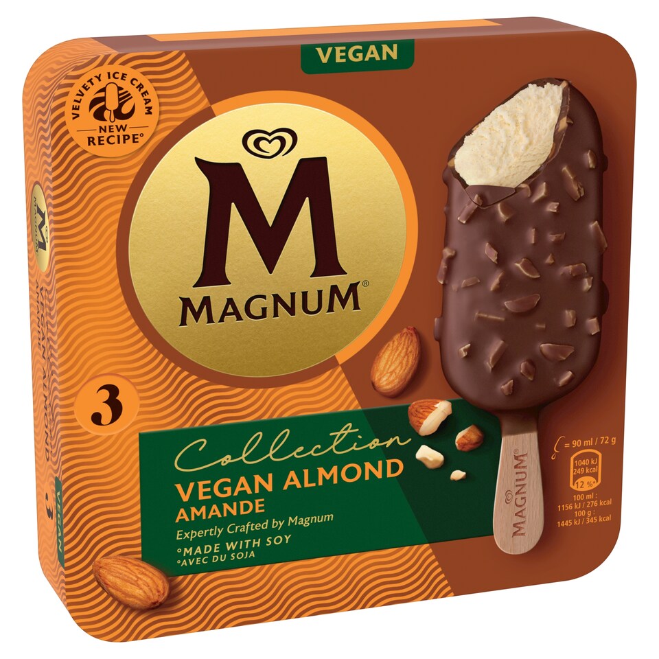 Magnum Vegan Almond 3 x 90ml