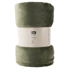 F&F Home Soft Green Oversized Super Soft Throw