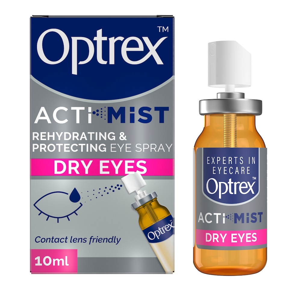 image 1 of Optrex ActiMist Double Action Spray Dry Irritated Eyes 10ml