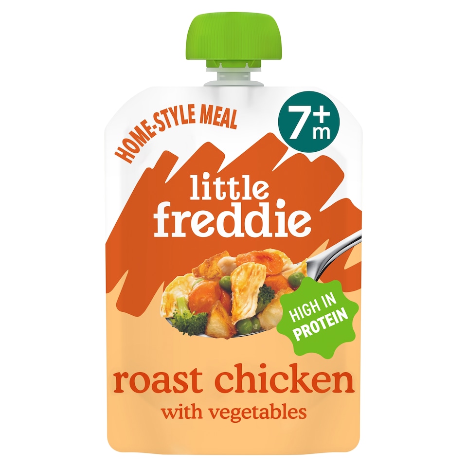 Little Freddie Organic Roast Chicken with Vegetables Baby Food Pouch Single 7m+ 130g