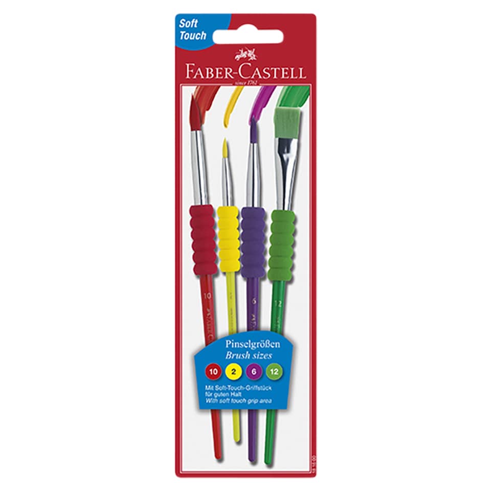 Faber-Castell Soft Touch štetce 4 ks