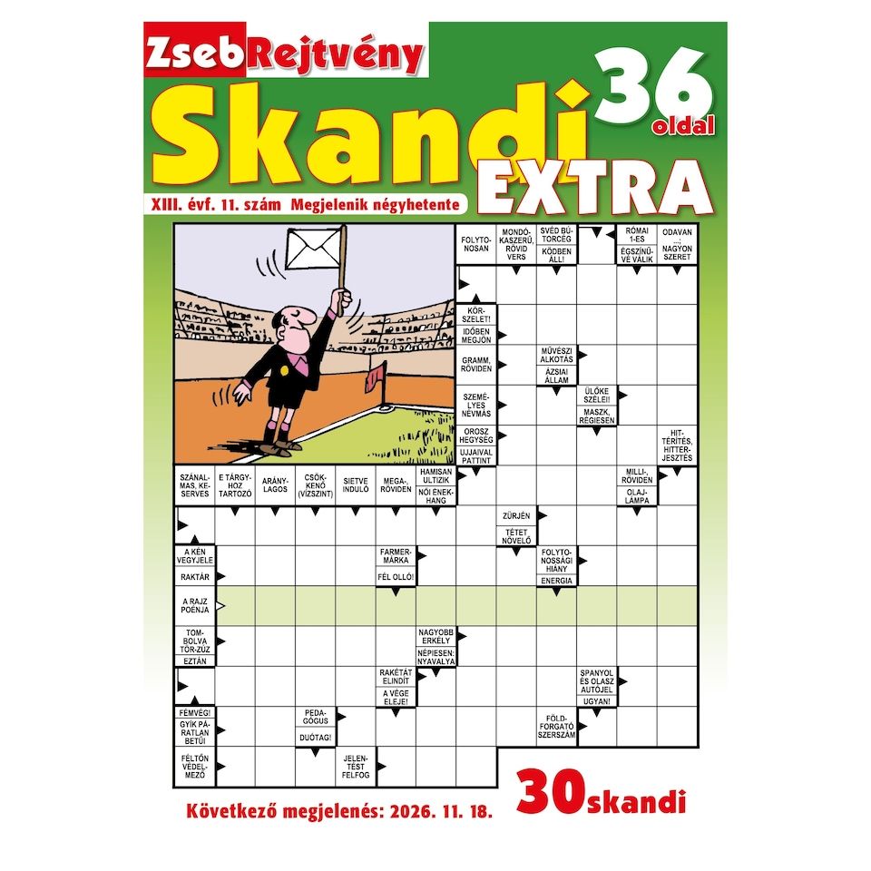 Zsebrejtvény Skandi Extra