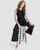 image 2 of F&F Denim Buttoned Waistcoat in Black