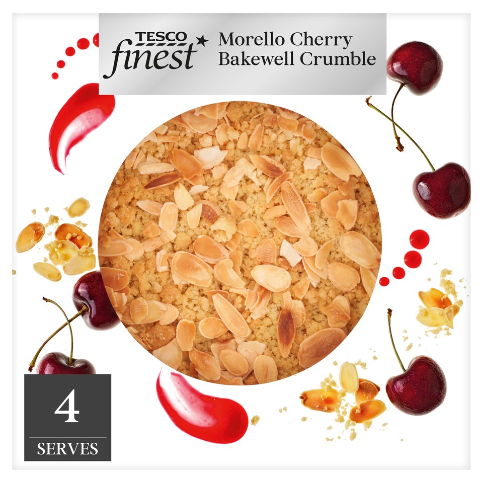 Tesco Finest Morello Cherry Bakewell Crumble 500g