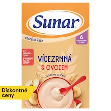 Sunar viaczrnná kaša s ovocím 6m+, 210 g