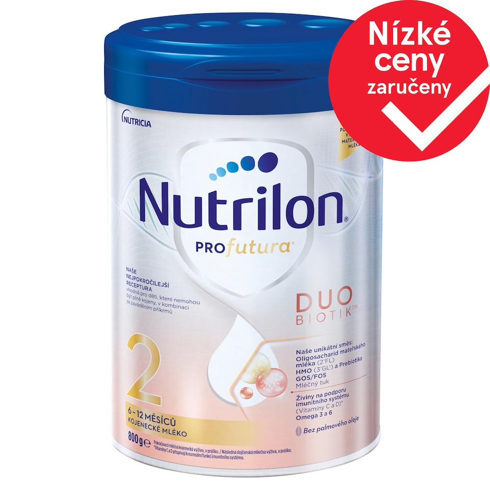 Obrázek 1 pro produkt Nutrilon Profutura Duobiotik 2 kojenecké mléko od uk. 6. měsíce 800g