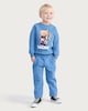 image 2 of F&F Boys Cotton Rich Racing Legend Sweatshirt and Joggers Set in Blue