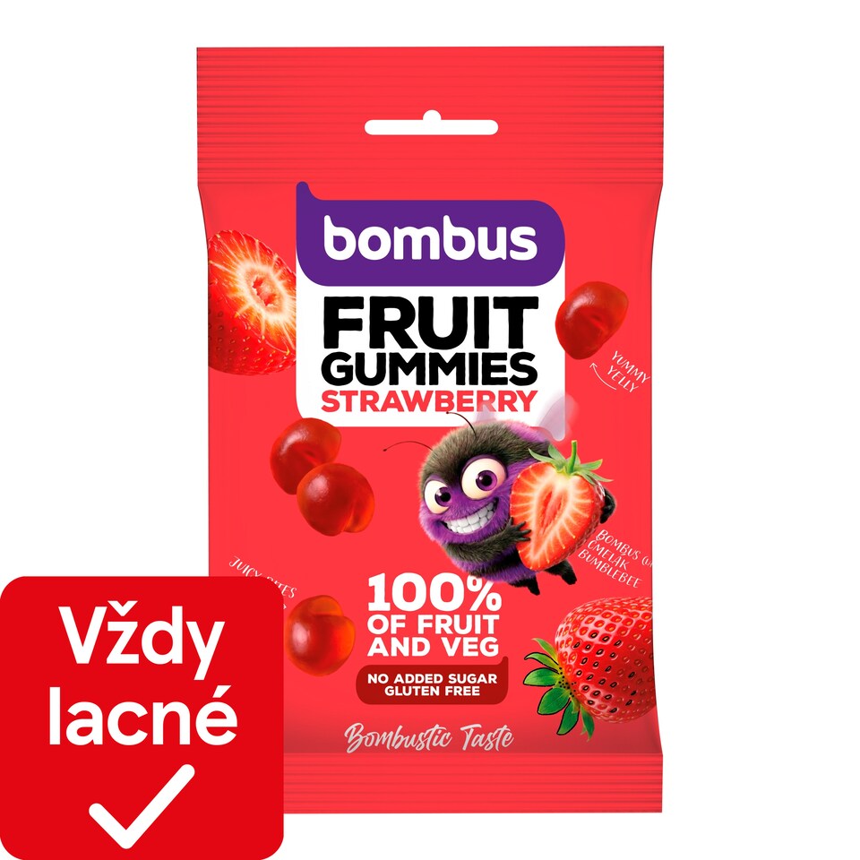 Bombus Fruit Energy Ovocné kúsky jahoda 35 g