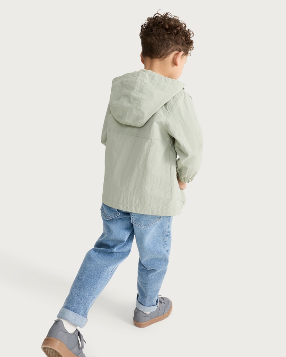 image 1 of F&F Boys Hooded Jacket in Green