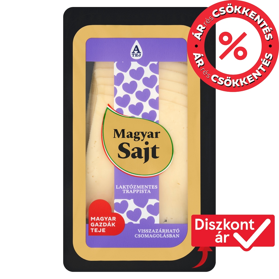 Magyar Sajt laktózmentes trappista 125 g  1. kép