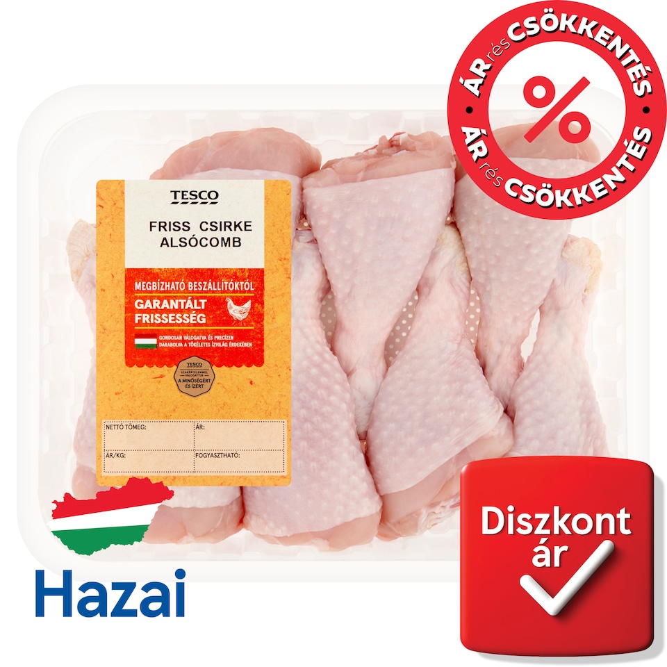 Tesco friss csirke alsócomb 600 g