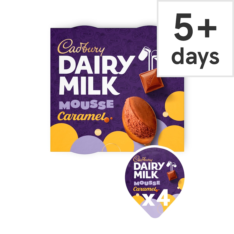 Cadbury Dairy Milk Caramel Mousse 4 x 60g