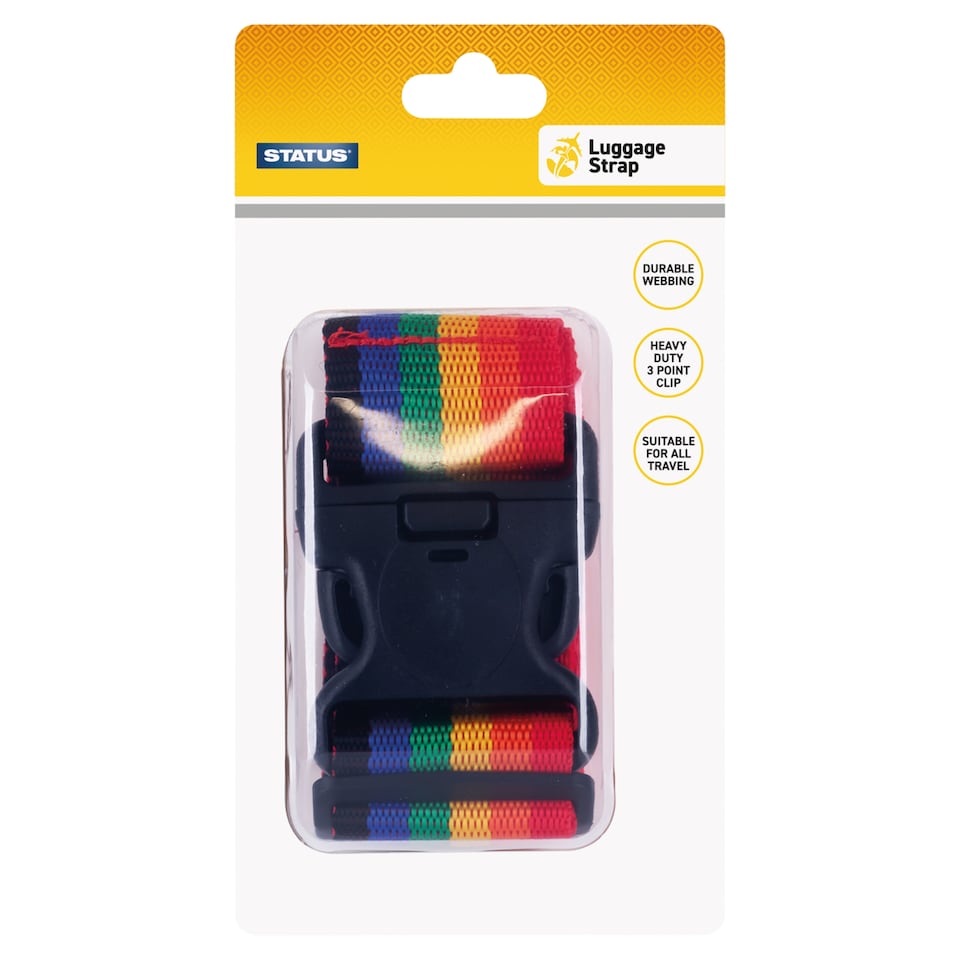 Status Multi Coloured Luggage Strap.