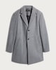 image 4 of F&F Single Breasted Side Pocket Coat in Grey Marl