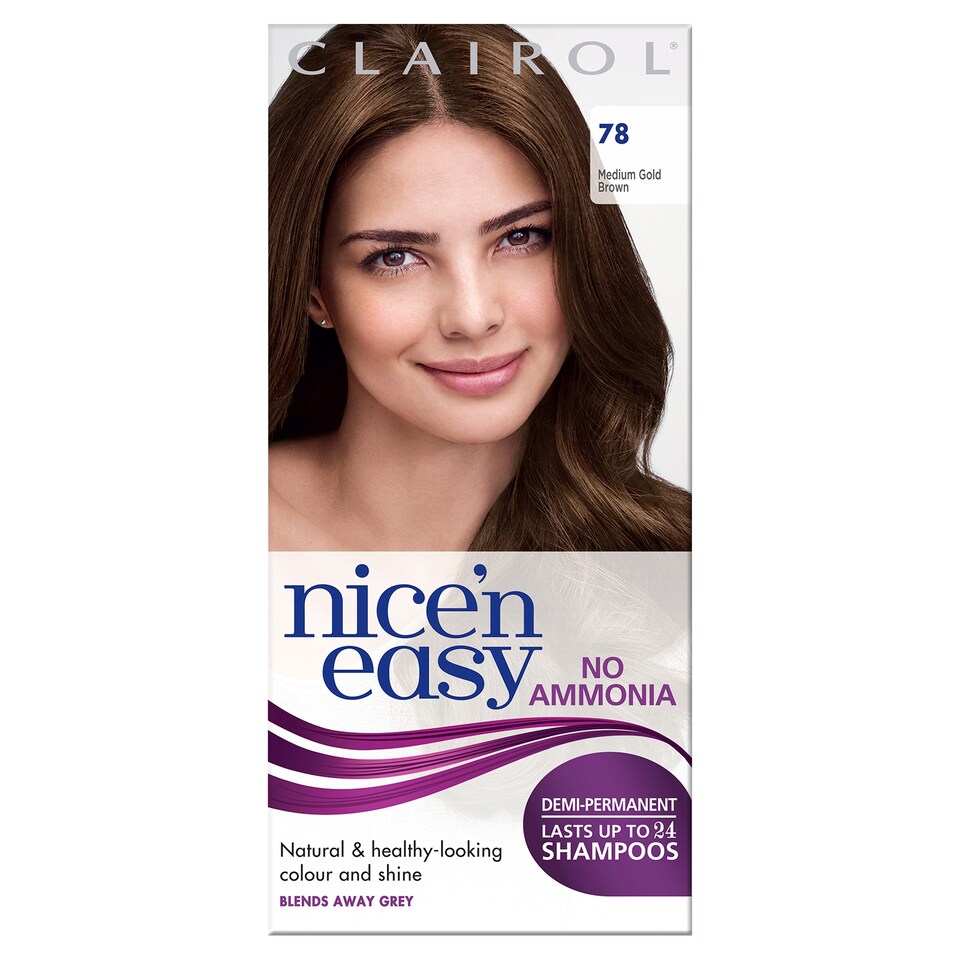 image 1 of Nice'n Easy No Ammonia Medium Golden Brown 78 Hair Dye