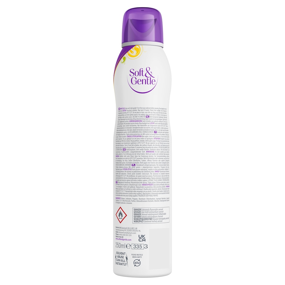 image 1 of Soft & Gentle Antiperspirant Deodorant Citrus Twist 250Ml