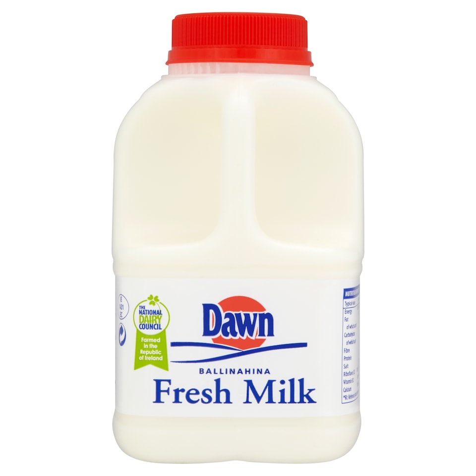 Dawn Full Fat Milk Half Litre
