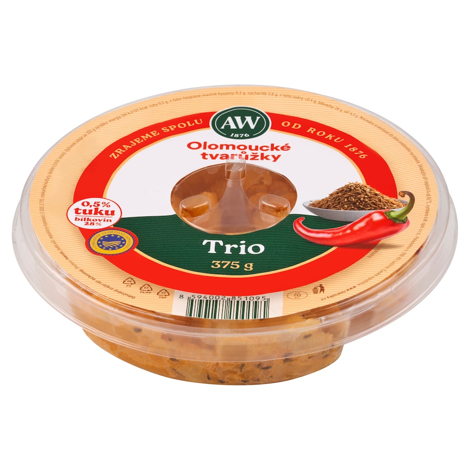 Obrázek 1 pro produkt A.W. Olomoucké tvarůžky trio 375g