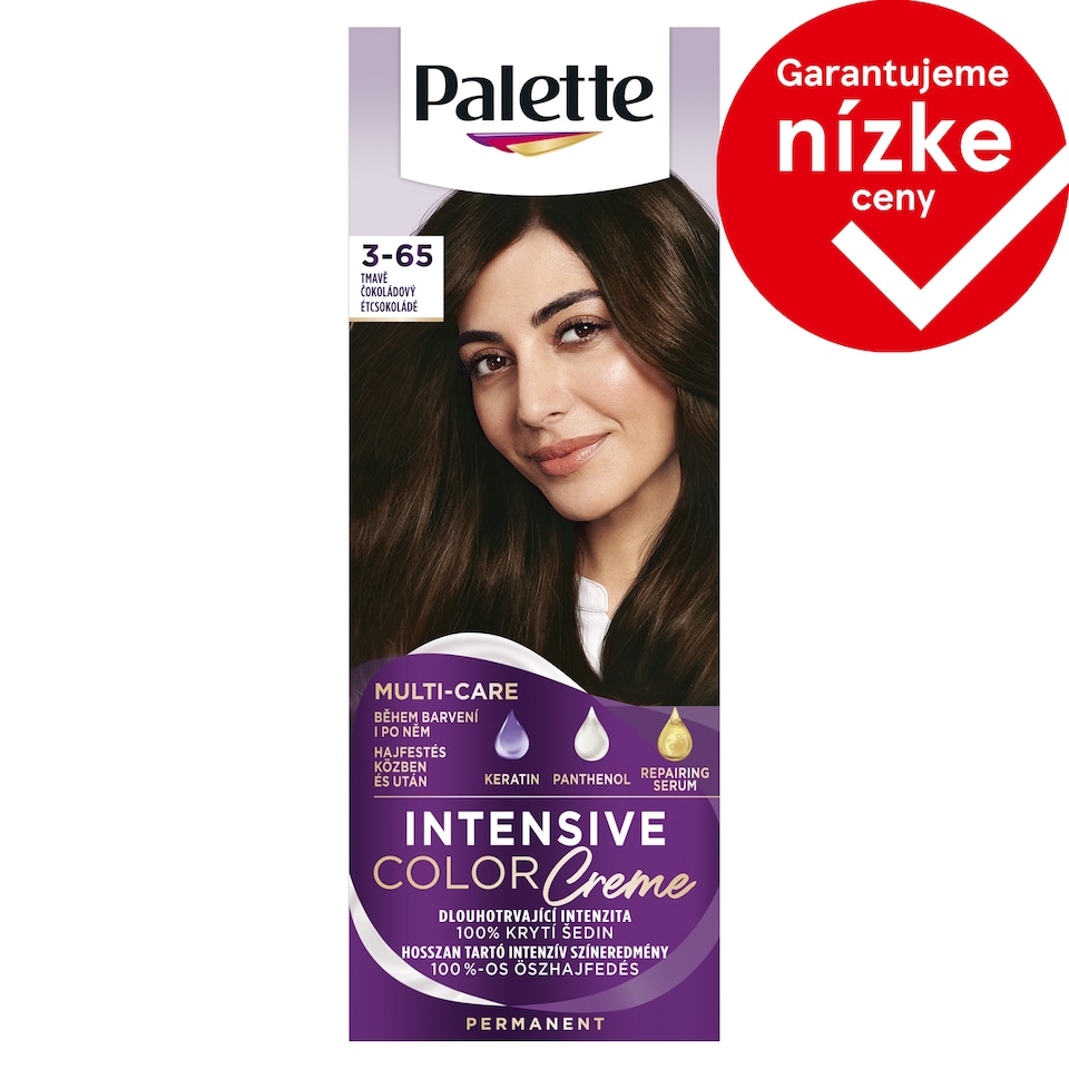 obrázok 1 z Palette Intensive Color Creme farba na vlasy Tmavý čokoládový 3-65