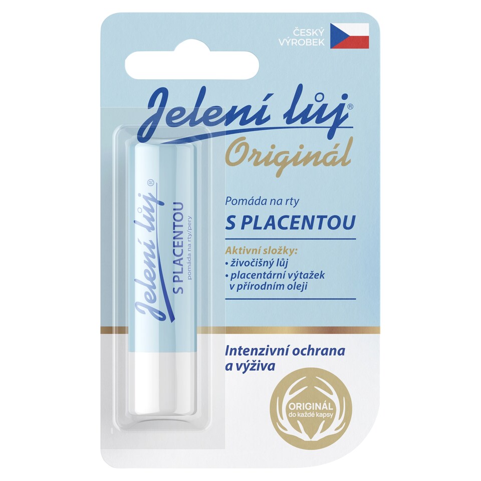 Jelení Lůj Originál pomáda na pery s placentou
