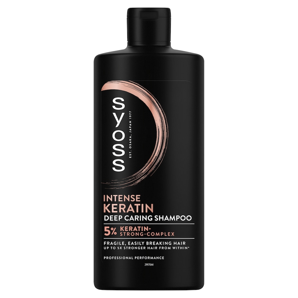Obrázek 1 pro produkt Syoss Intense Keratin šampon pro křehké, snadno se lámající vlasy 440ml