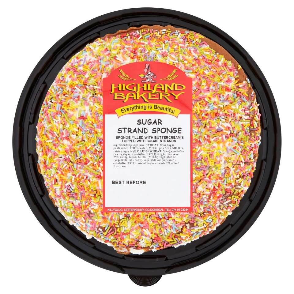 Highland Bakery Sugar Strand Sponge 450G