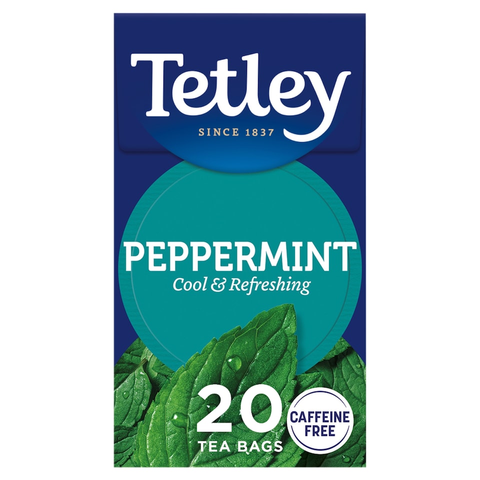 Tetley Herbal Fresh Mint 20 Tea Bags 32G