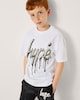 image 1 of Hype Pure Cotton Slogan T-Shirt in White