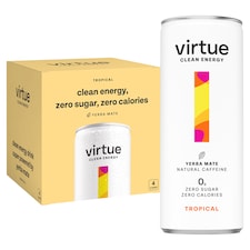 Virtue Clean Energy Tropical Drink 4X250ml
