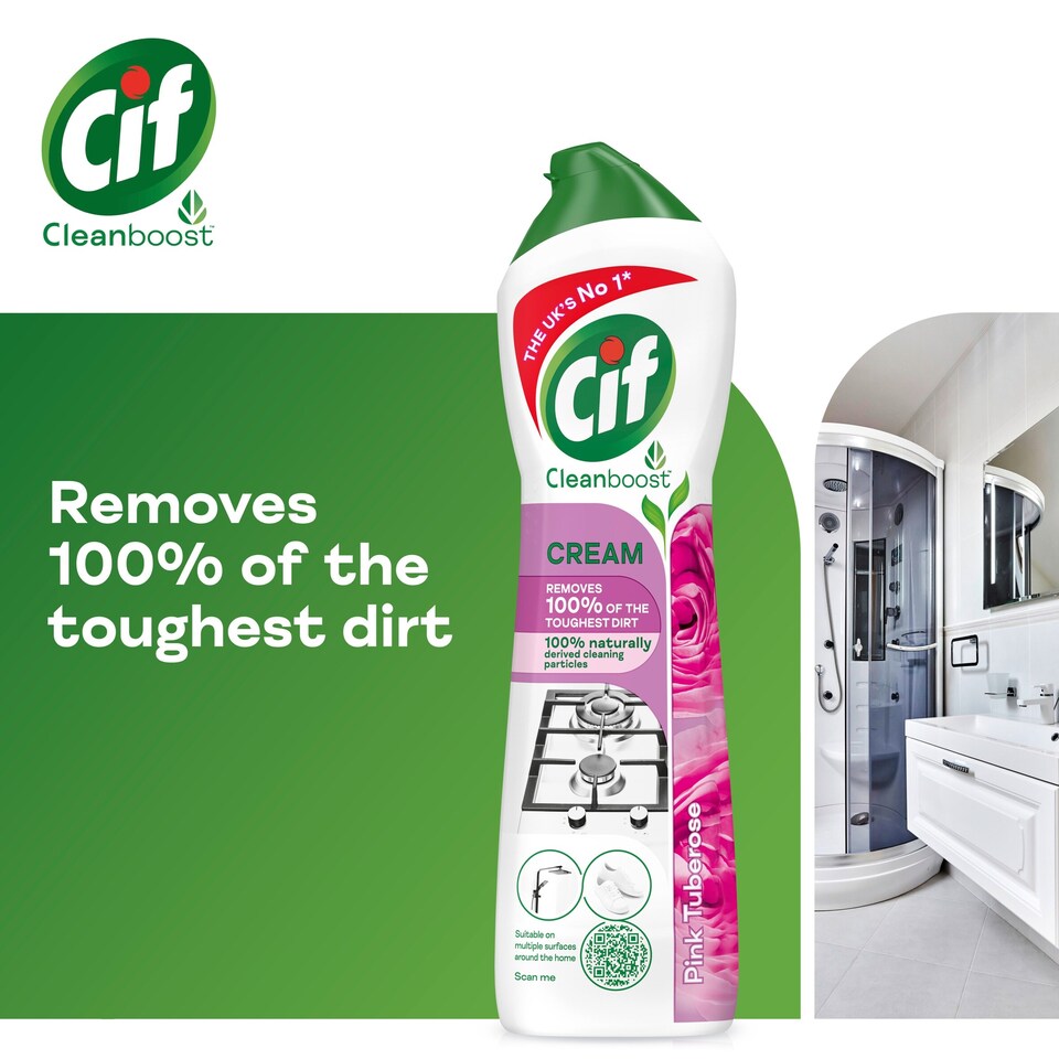 image 1 of Cif Cream Pink Flower 500Ml