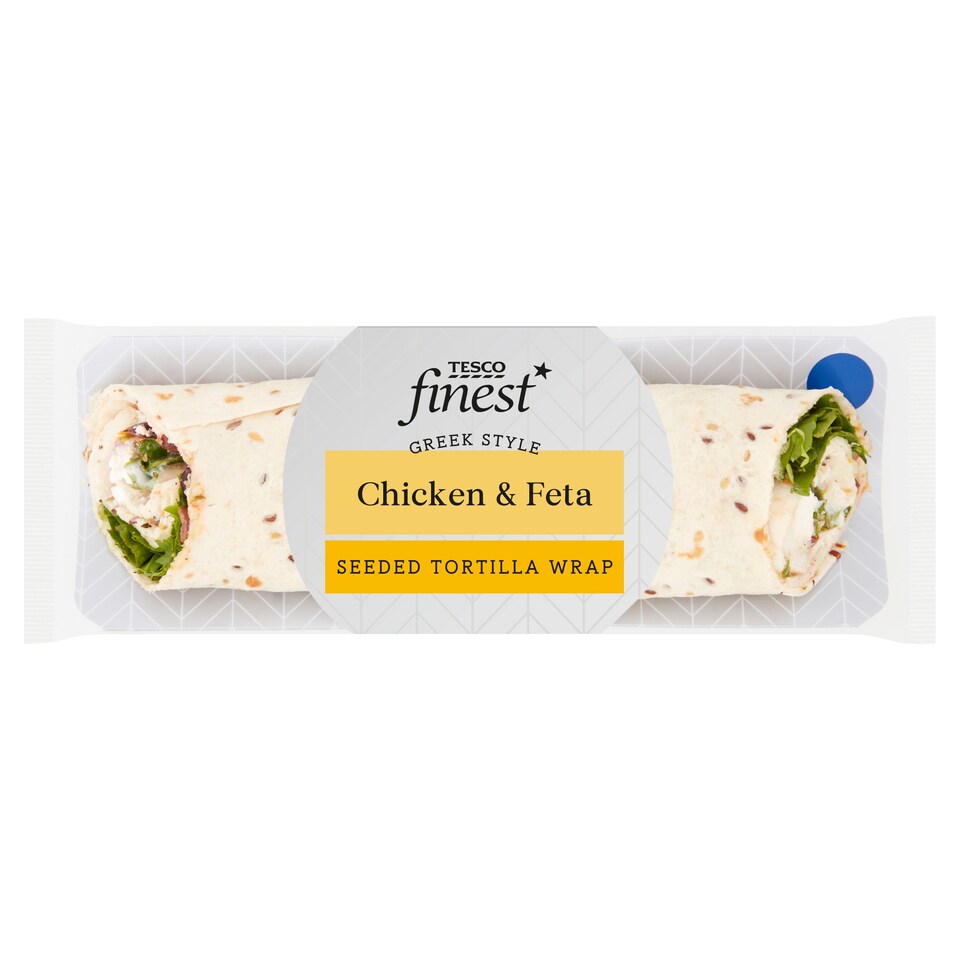 Tesco Finest Greek Style Chicken & Feta Seeded Tortilla Wrap