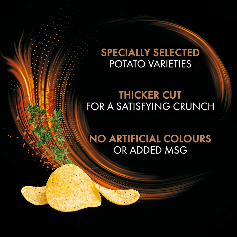 image 1 of Walkers Sensations Chicken & Thyme Sharing Crisps 150g