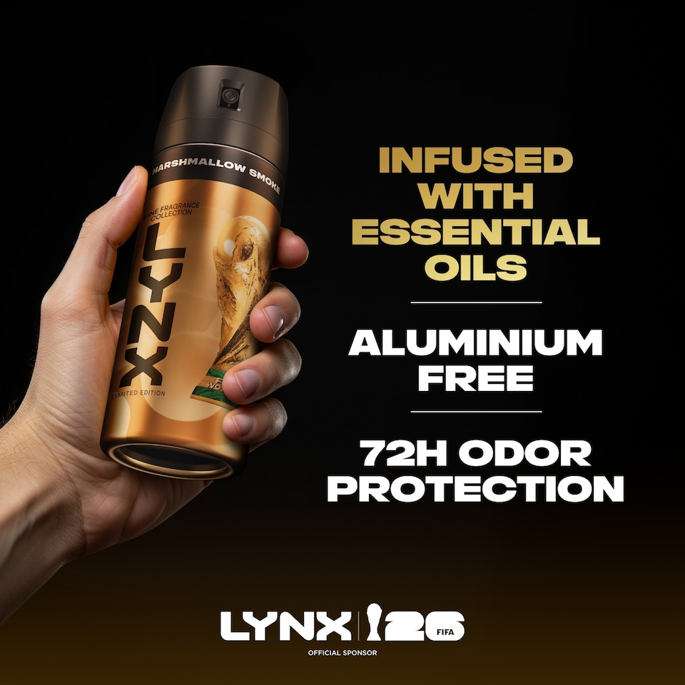 image 1 of Lynx Marshmallow Smoke 72h Fine Fragrance Premium Deodorant for Men 150ml