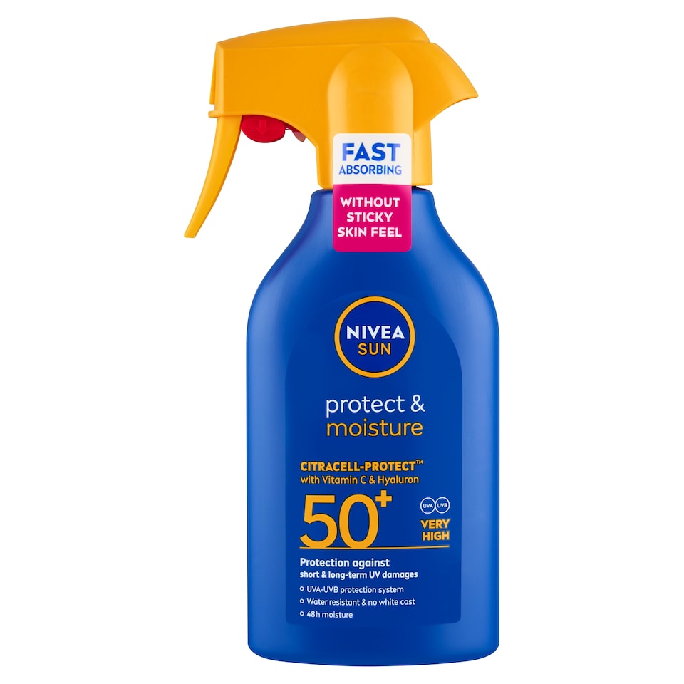 obrázok 1 z Nivea Sun Protect & Moisture Hydratačný sprej na opaľovanie OF 50+ 250 ml