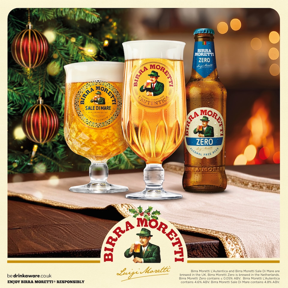image 1 of Birra Moretti Lager Beer 18 x 330ml