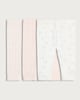 image 1 of F&F Baby 3-Pack Pure Cotton Textured Patterned Leggings in White
