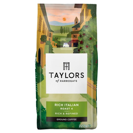 Taylors Rich Italian Ground Coffee 227G Tesco Groceries