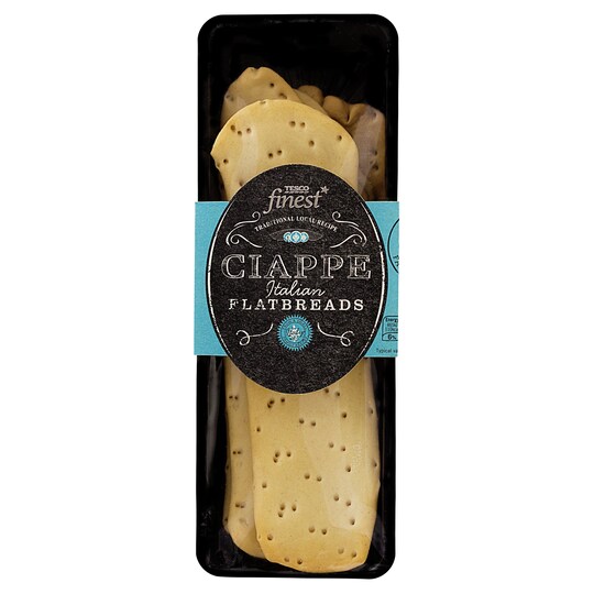 Tesco Finest Italian Ciappe Flatbread 150G Tesco Groceries