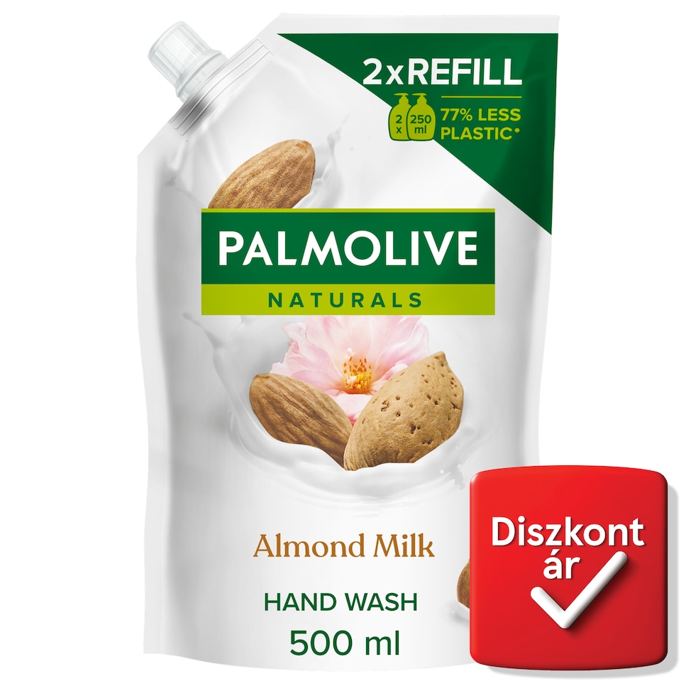 Palmolive Naturals Milk & Almond folyékony szappan utántöltő 500 ml  1. kép