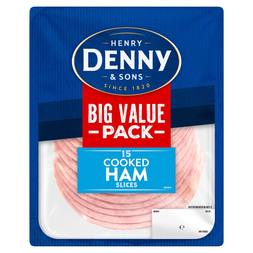 Denny Big Value Pack Cooked Ham Slices 245g