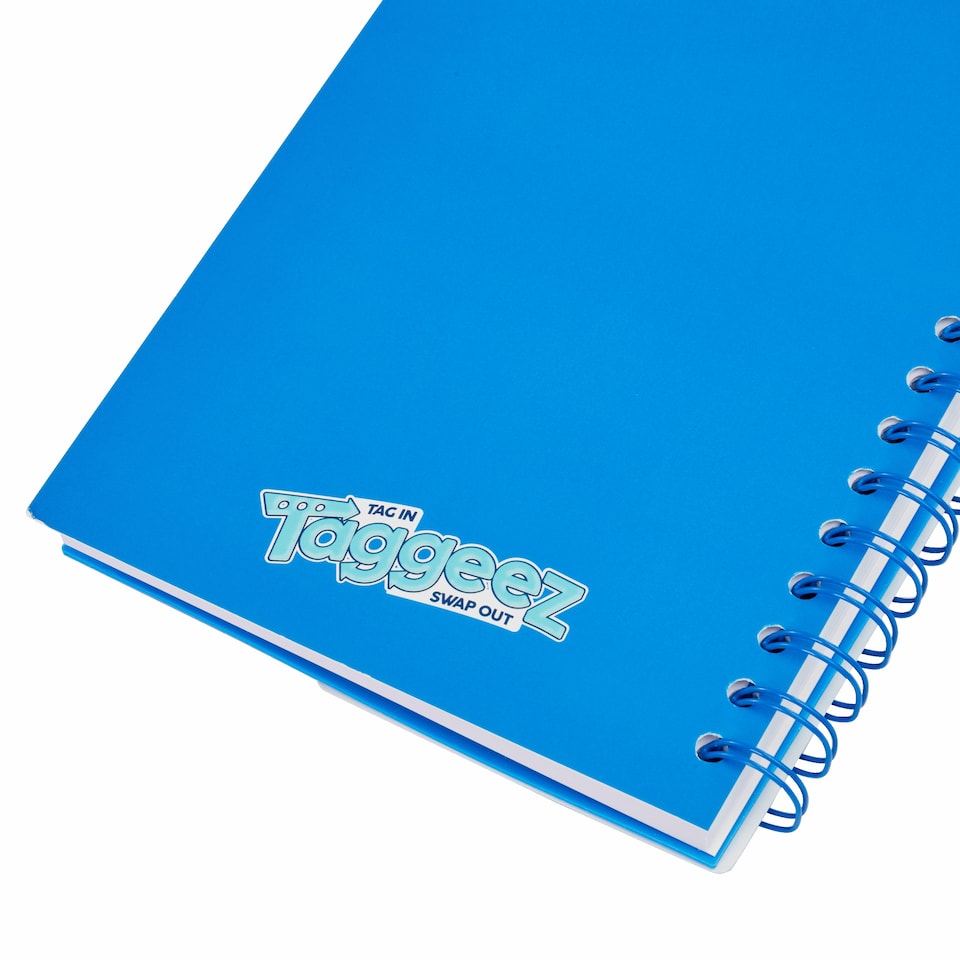image 1 of Taggeez Customisable Notebook & Charms Blue