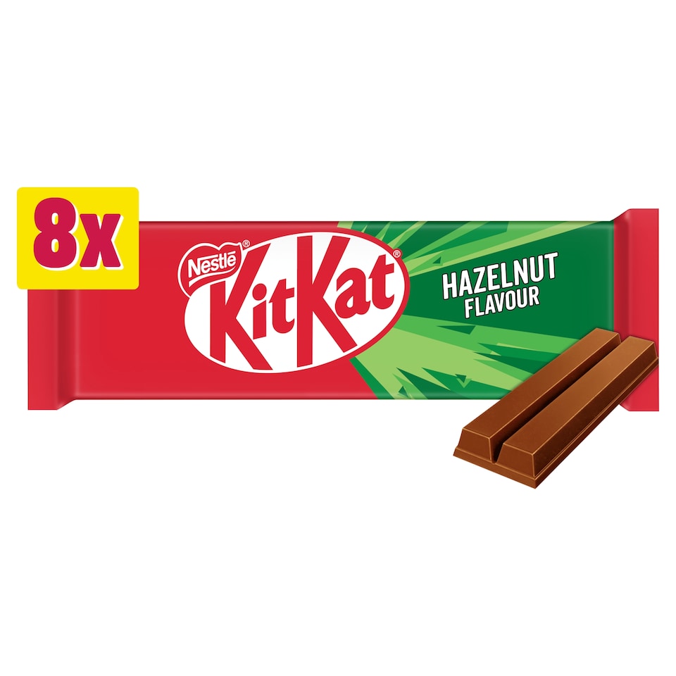 image 1 of KitKat 2 Finger Hazelnut Flavour 8 Pack 8 x 20.7g