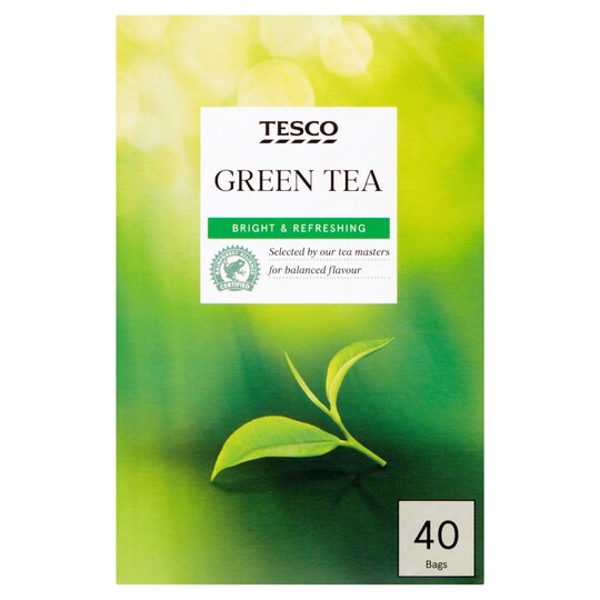 Tesco 40 Green Tea Bags 100G Tesco Groceries